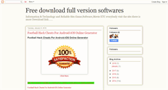 Desktop Screenshot of freedownloadsofts274.blogspot.com