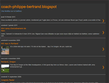 Tablet Screenshot of coach-philippe-bertrand.blogspot.com