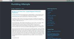Desktop Screenshot of humblingattempts.blogspot.com