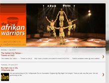 Tablet Screenshot of afrikanwarriors.blogspot.com