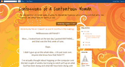 Desktop Screenshot of confessionsofacontentiouswoman.blogspot.com