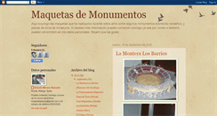 Desktop Screenshot of plazadetorosmaquetas.blogspot.com