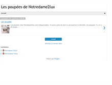 Tablet Screenshot of lespoupeesdenotredame2lux.blogspot.com