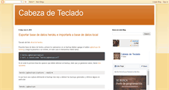 Desktop Screenshot of cabezadeteclado.blogspot.com
