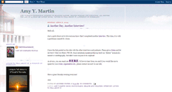 Desktop Screenshot of amy-y-martin.blogspot.com
