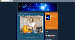 Desktop Screenshot of annalsofspacetime.blogspot.com