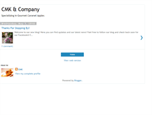Tablet Screenshot of cmkandcompany.blogspot.com