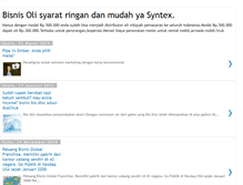 Tablet Screenshot of bisnis-oli-syntex.blogspot.com