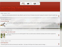 Tablet Screenshot of jaysdogtraining.blogspot.com