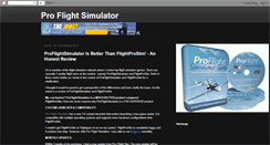 Desktop Screenshot of proflightsimulatormyreview.blogspot.com