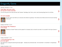 Tablet Screenshot of dragonflygems.blogspot.com