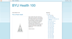 Desktop Screenshot of byuhealth100.blogspot.com