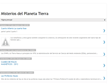 Tablet Screenshot of misteriosdelplanetatierra.blogspot.com