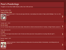 Tablet Screenshot of pamsponderings-hippochick.blogspot.com