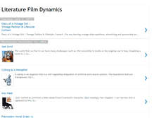 Tablet Screenshot of literaturefilmdynamics.blogspot.com