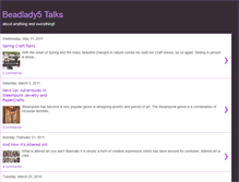 Tablet Screenshot of beadlady5talks.blogspot.com