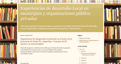 Desktop Screenshot of experienciasdedesarrollomunicipal.blogspot.com