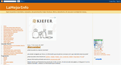 Desktop Screenshot of lamejorinfo.blogspot.com