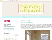 Tablet Screenshot of cozycottageslipcovers.blogspot.com