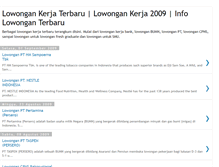 Tablet Screenshot of lowongankerjaterbaruku.blogspot.com