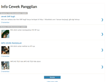 Tablet Screenshot of infocewpanggilan.blogspot.com