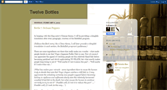 Desktop Screenshot of 12bottles.blogspot.com