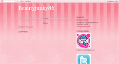 Desktop Screenshot of beautyjunky86.blogspot.com