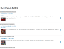 Tablet Screenshot of kweendomkritik.blogspot.com