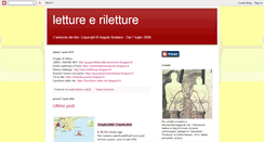 Desktop Screenshot of letture-e-riletture.blogspot.com