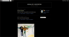 Desktop Screenshot of khalidhussein.blogspot.com