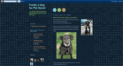 Desktop Screenshot of fosterdogs4pethaven.blogspot.com