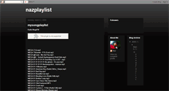 Desktop Screenshot of nazplaylist.blogspot.com