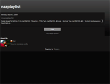 Tablet Screenshot of nazplaylist.blogspot.com