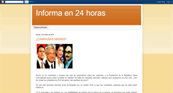 Desktop Screenshot of informaen24horas.blogspot.com