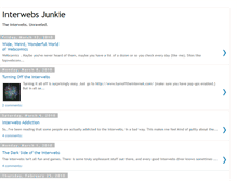 Tablet Screenshot of interwebsjunkie.blogspot.com