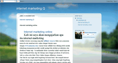 Desktop Screenshot of internetmarketingq.blogspot.com