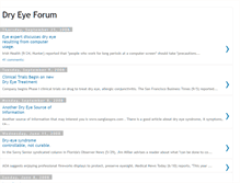 Tablet Screenshot of dryeyeforum.blogspot.com