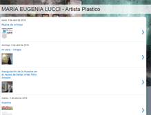 Tablet Screenshot of eugenialucciartistaplastica.blogspot.com