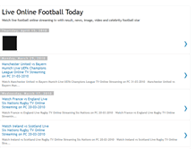 Tablet Screenshot of liveonlinefootballtoday.blogspot.com