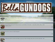 Tablet Screenshot of bellagundogs.blogspot.com