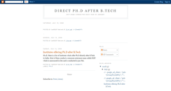 Desktop Screenshot of phdafterbtech.blogspot.com