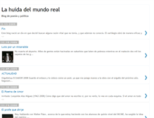 Tablet Screenshot of lahuidadelmundoreal.blogspot.com