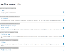 Tablet Screenshot of meditations-life.blogspot.com