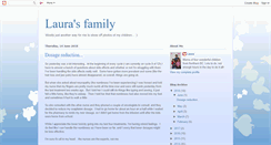 Desktop Screenshot of laurasfamily.blogspot.com