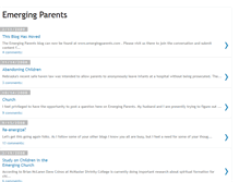 Tablet Screenshot of emergingparents.blogspot.com
