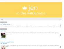 Tablet Screenshot of jeninthewilderness.blogspot.com