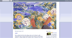 Desktop Screenshot of cherylfortierinthestudio.blogspot.com
