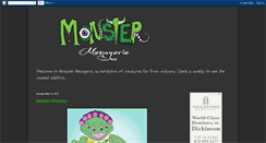 Desktop Screenshot of monstermenagerie.blogspot.com