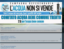 Tablet Screenshot of acquabenecomunetrento.blogspot.com