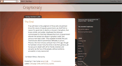 Desktop Screenshot of craptocracy.blogspot.com